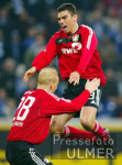 Fussball 1. Bundesliga: Schalke - Leverkusen, jubel Leverkusen
