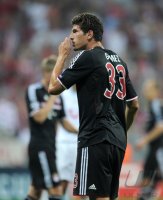 Fussball CHL  Saison 2011/2012: Mario Gomez (FC Bayern Muenchen)