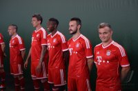 Fussball 1. Bundesliga 2013/2014:  Fototermin beim  FC Bayern Muenchen