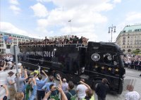 Ankunft der Deutschen Nationalmannschaft in Berlin nach dem Gewinn der Weltmeisterschaft 2014