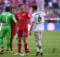 Fussball 1. Bundesliga  Saison 2015/2016: FC Bayern Muenchen - Borussia Moenchengladbach