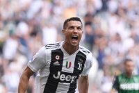 FUSSBALL SERIE A 2018/2019: JUBEL Cristiano Ronaldo (Juventus Turin)