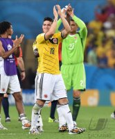 FUSSBALL WM 2014, Achtelfinale: Kolumbien - Uruguay