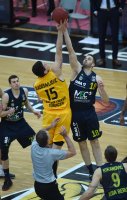 Basketball 1. Bundesliga 15/16 Hauptrunde: Walter Tigers Tuebingen - Alba Berlin