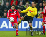 Fussball 1. Bundesliga: Dortmund - Leverkusen, Zweikampf