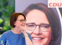 Politik, Wahlkampf CDU; Annette Widmann - Mauz