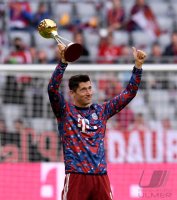 Fussball 1. Bundesliga Saison 21/22: FC Bayern Muenchen -  Hertha BSC Berlin