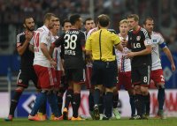 Fussball, 1. Bundesliga  Saison 2014/2015: Hamburger SV - Bayer 04 Leverkusen