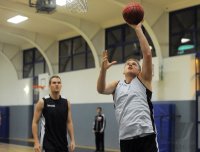 Basketball 1. Bundesliga 13/14:  Training Walter Tigers mit Johannes Lischka