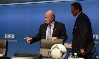 Fussball  International: FIFA Praesident Joseph S. Blatter (Schweiz)