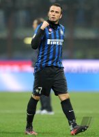 FUSSBALL SERIE A:  Jubel Giampaolo Pazzini (Inter Mailand)