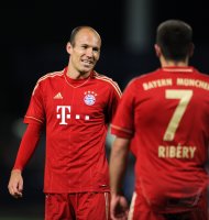 Fussball 1. Bundesliga : Arjen Robben, Franck Ribery (v. li., FC Bayern Muenchen)
