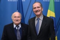 FIFA Praesident Joseph S. Blatter (Schweiz) trifft Sportminister Aldo Rebelo (Brasilien)