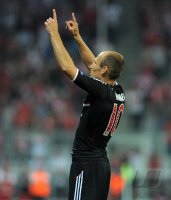 Fussball CHL  Saison 2011/2012:  Arjen Robben (FC Bayern Muenchen)