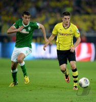 Fussball  1. Bundesliga Saison 2013/2014: Borussia Dortmund - Werder Bremen