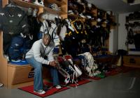 Eishockey; Goalie Fred Brathwaite (Adler Mannheim)