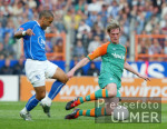 Fussball 1. Bundesliga: Bochum - Bremen, Zweikampf