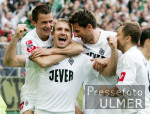 Fussball 1. Bundesliga: Gladbach - Bayern, JUBEL BMG