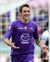 FUSSBALL SERIE A:  Jubel Gonzalo Rodriguez (AC Florenz)