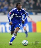 FUSSBALL 1. BUNDESLIGA: Schalke, ASAMOAH Einzelaktion