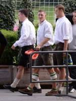 Fussball 1. Bundesliga 2013/2014:  FC Bayern Muenchen in Lederhosen