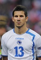 Fussball International EM 2012-Qualifikation:  Mensur Mujdza (Bosnien-Herzegowina)