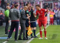 Fussball 1. Bundesliga  Saison 2015/2016: FC Bayern Muenchen - Borussia Moenchengladbach