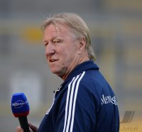 Fussball International  U 21 Laenderspiel: Trainer Horst Hrubesch (Deutschland)