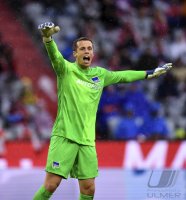 Fussball 1. Bundesliga Saison 21/22: FC Bayern Muenchen -  Hertha BSC Berlin