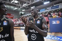 Basketball 1. Bundesliga 23/24: Tigers Tuebingen - Basketball Lšwen Braunschweig