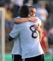 Fussball International  U 20 Laenderspiel: JUBEL nach dem Tor Christian Clemens , Reinhold Yabo (v. li., Deutschland)