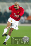Fussball UCL: MANU, VERON Einzelaktion