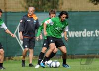 FUSSBALL, 1. BUNDESLIGA: Training Werder Bremen mit Neuzugang Claudio PIZARRO
