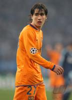 Fussball, Champions League: Barcelona, BOJAN KRKIC
