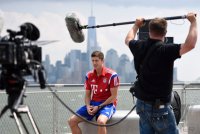 FUSSBALL 1. Bundesliga 14/15: Robert Lewandowski (FC Bayern Muenchen)