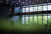 Logo des  World Cup 2025  im Home of FIFA in Zuerich