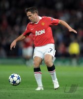 Fussball CHL  Saison 2010/2011:  Michael Owen (Manchester United FC)