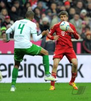 Fussball 1. Bundesliga, Saison 2011/2012:  FC Bayern Muenchen - SV Werder Bremen
