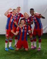 Fussball 1. Bundesliga 2014/2015:  TEAMJUBEL FC Bayern Muenchen