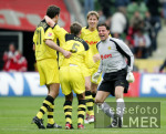 Fussball 1. Bundesliga: Leverkusen - Dortmund, Schlussjubel BVB