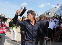 Ankunft der Deutschen Nationalmannschaft in Berlin nach dem Gewinn der Weltmeisterschaft 2014