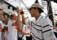 Fussball WM 2006: Empfang Deutsche Fussball Nationalmannschaft