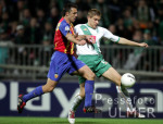 Fussball UCL, Bremen - Valencia, Zweikampf