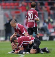 Fussball 1. Bundesliga  Saison 2010/2011:  JUBEL 1. FC Nuernberg