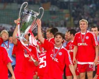 FUSSBALL CHAMPIONSLEAGUE FINALE 2000/2001:  JUBEL FC Bayern Muenchen