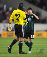 Fussball 1. Bundesliga : Andre Lenz, Diego (v. li., VfL Wolfsburg)