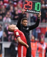 Fussball 1. Bundesliga Saison 18/19: FC Bayern Muenchen - Hannover 96