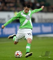 Fussball, 1. Bundesliga  Saison 2014/2015: VfL Wolfsburg - SC Freiburg