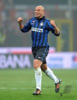FUSSBALL International SERIE A 2011/2012:  JUBEL Esteban Cambiasso (Inter Mailand)