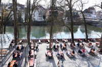 Corona Modelstadt Tuebingen: Biergarten / Gastronomie